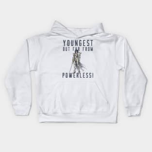 The youngest isn’t powerless Kids Hoodie